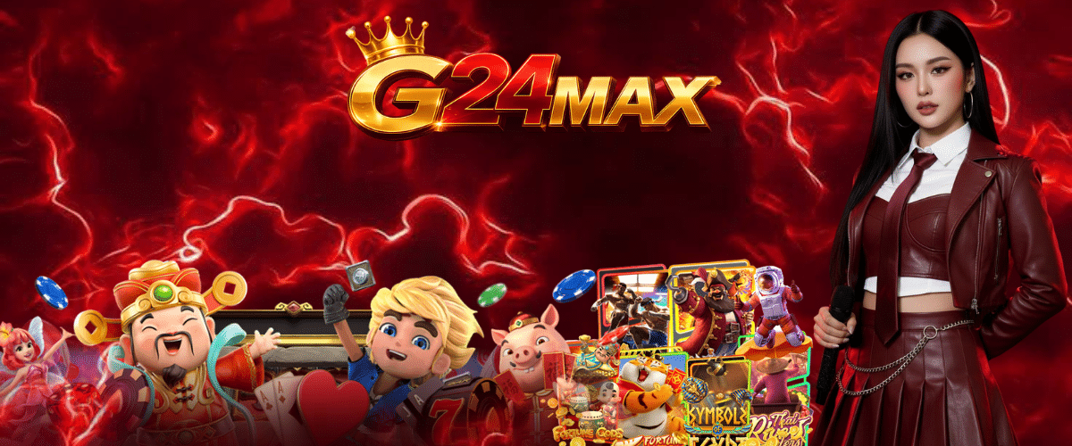 "Direct entry to high-payout slots on G24MAX main website featuring licensed games"